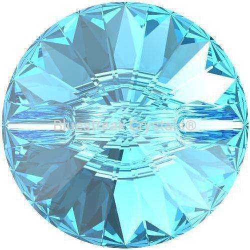 Serinity Sew On Crystals Rivoli Button (3015) Aquamarine-Serinity Sew On Crystals-10mm - Pack of 4-Bluestreak Crystals