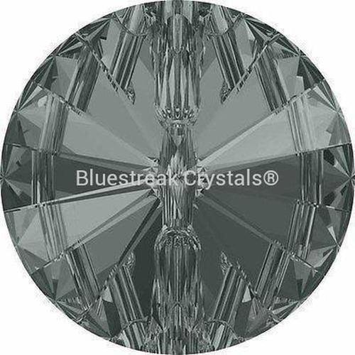 Serinity Sew On Crystals Rivoli Button (3015) Black Diamond-Serinity Sew On Crystals-10mm - Pack of 4-Bluestreak Crystals