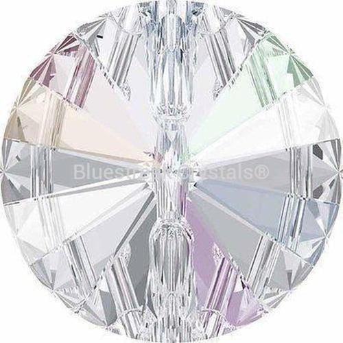 Serinity Sew On Crystals Rivoli Button (3015) Crystal AB-Serinity Sew On Crystals-10mm - Pack of 4-Bluestreak Crystals