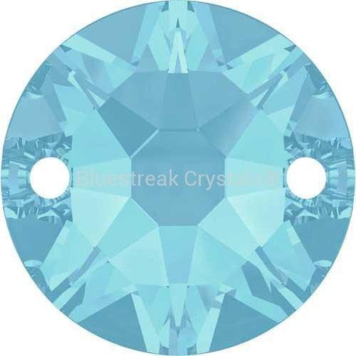 Serinity Sew On Crystals Round (3288) Aquamarine-Serinity Sew On Crystals-8mm - Pack of 6-Bluestreak Crystals