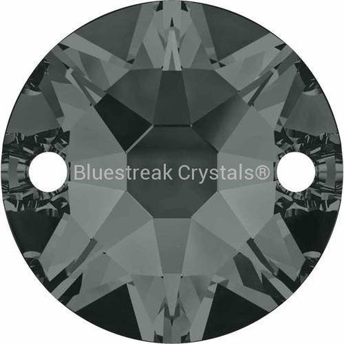 Serinity Sew On Crystals Round (3288) Black Diamond-Serinity Sew On Crystals-8mm - Pack of 6-Bluestreak Crystals