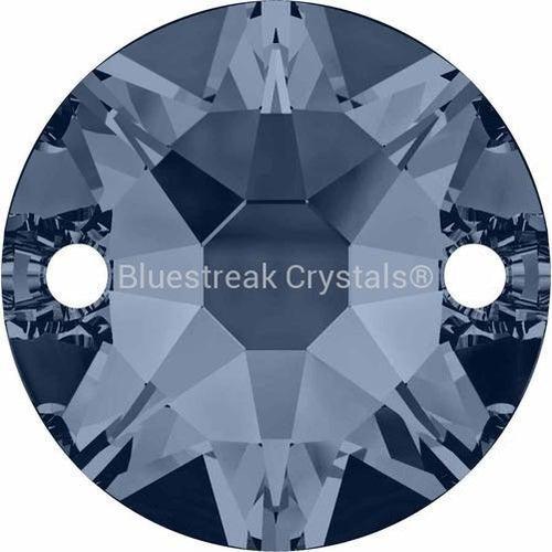 Serinity Sew On Crystals Round (3288) Denim Blue-Serinity Sew On Crystals-8mm - Pack of 6-Bluestreak Crystals