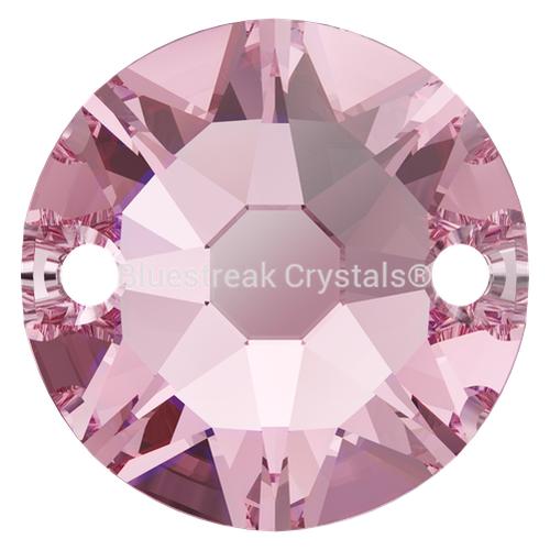 Serinity Sew On Crystals Round (3288) Light Rose-Serinity Sew On Crystals-8mm - Pack of 6-Bluestreak Crystals