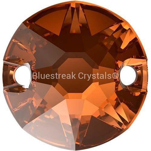 Serinity Sew On Crystals Round (3288) Smoked Amber-Serinity Sew On Crystals-8mm - Pack of 6-Bluestreak Crystals