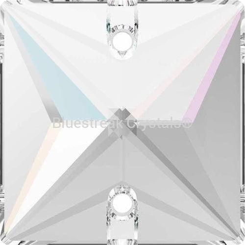 Serinity Sew On Crystals Square (3240) Crystal AB-Serinity Sew On Crystals-16mm - Pack of 2-Bluestreak Crystals