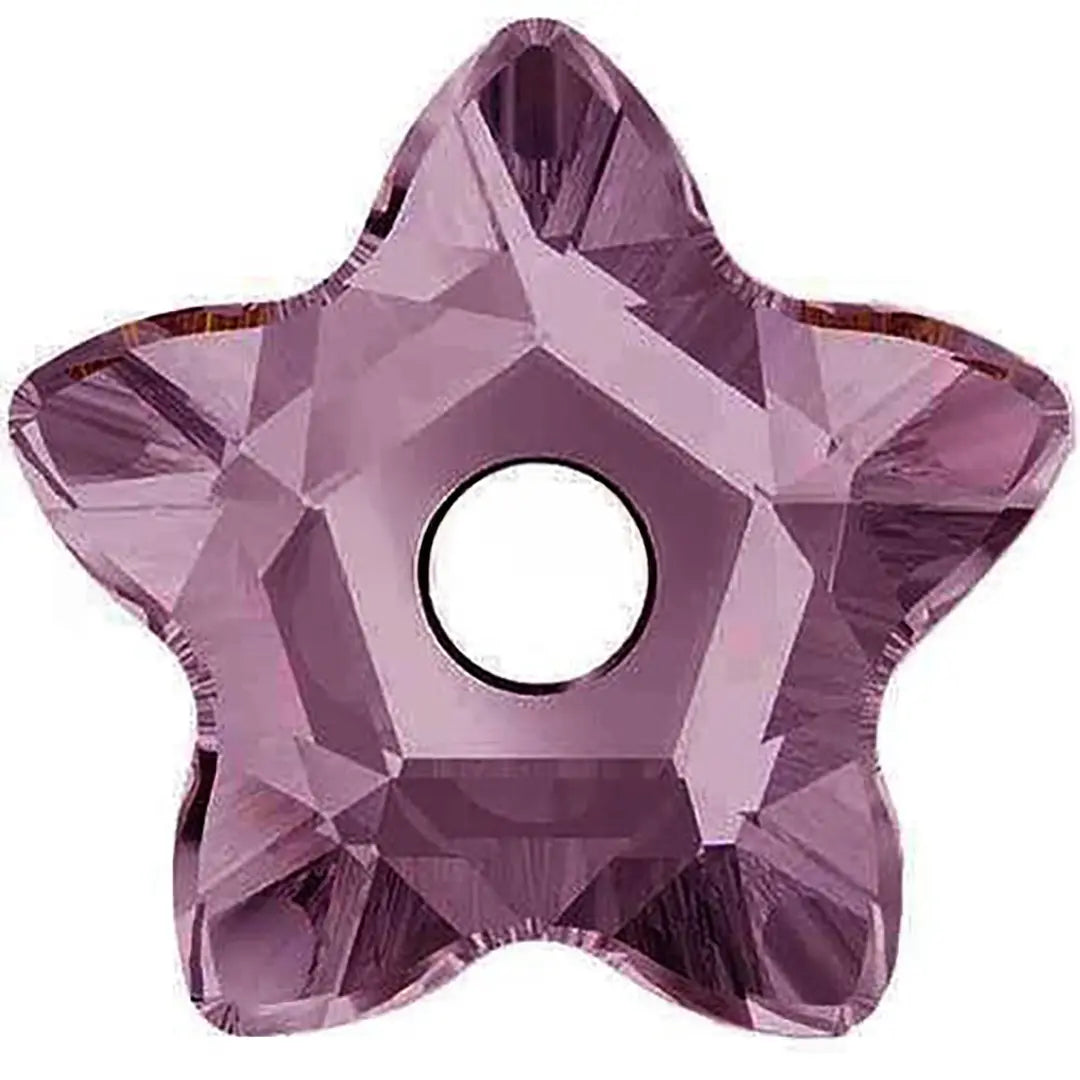 Serinity Sew On Crystals Star Flower (3754) Amethyst - Bluestreak Crystals