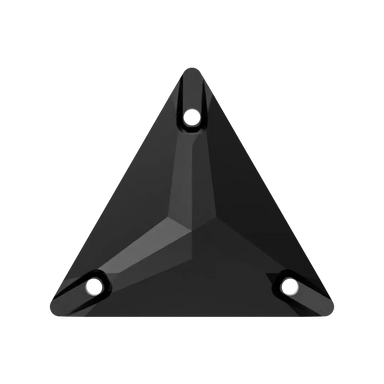 Serinity Sew On Crystals Triangle (3270) Jet UNFOILED - Bluestreak Crystals