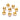 Sew-on Setting for Chaton Rivoli Stones Gold Colour - Bluestreak Crystals
