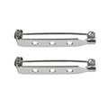 Silver Plated Bar Brooch Pins - Bluestreak Crystals