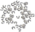 Silver Plated Crimps Covers - Bluestreak Crystals