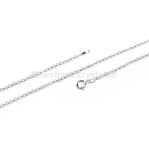 Silver Plated Finished Belcher Chain-Findings For Jewellery-Bluestreak Crystals