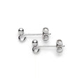 Silver Plated Post & Scroll Ear Wires - Bluestreak Crystals