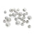 Silver Plated Round Stardust Beads-Findings For Jewellery-4mm - Pack of 20-Bluestreak Crystals