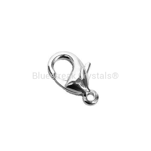 Silver Plated Trigger Clasp-Findings For Jewellery-13mm - Pack of 5-Bluestreak Crystals