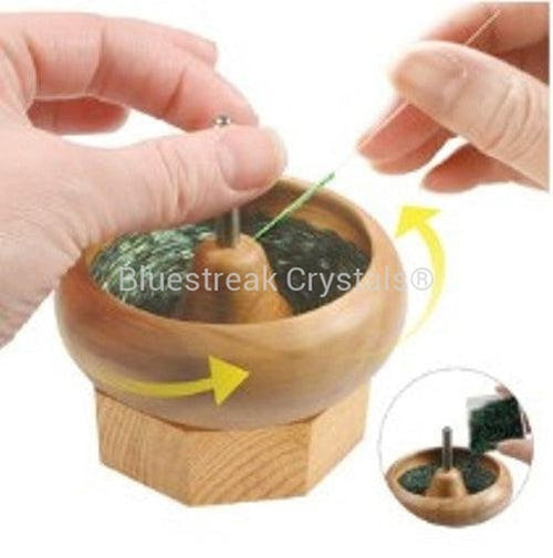 Gem Workshop Wooden Bead Spinner With Needle, Wooden Beads Spinner, Beads  Spinner, Easy to Make Home Jewelry, 
