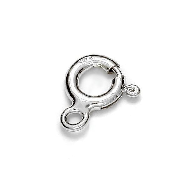 Sterling Silver (925) Bolt Ring Clasp - Bluestreak Crystals