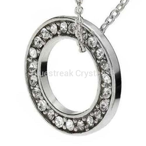 Sterling Silver (925) Circle Pendant Setting For Chatons PP7-Findings For Jewellery-14mm - Pack of 1-Bluestreak Crystals