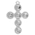 Sterling Silver (925) Cross Pendant Setting for Pearls-Findings For Jewellery-29mm - Pack of 1-Bluestreak Crystals