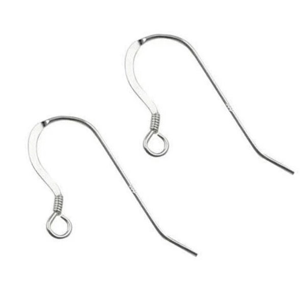 Sterling Silver (925) Fish Hook Ear Wires Jewellery Findings