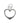 Sterling Silver (925) Open Heart Charm - Bluestreak Crystals