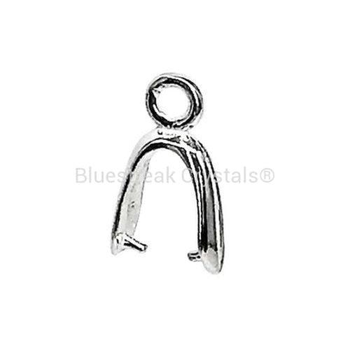 Sterling Silver Pinch Bails Pendant Bails Necklace Bails for Necklaces  Jewelry Making Beading Findings Bails