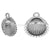 Sterling Silver (925) Shell Bail for Half Drilled 6mm Pearl-Findings For Jewellery-13mm - Pack of 1-Bluestreak Crystals