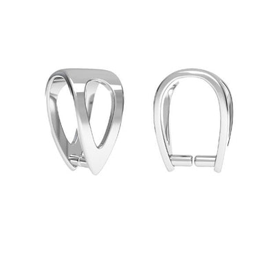 Sterling Silver (925) Simple Open Bail - Bluestreak Crystals