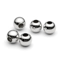 Sterling Silver (925) Smooth Round Beads - Bluestreak Crystals
