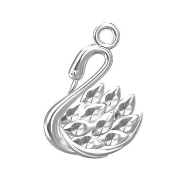 Sterling Silver (925) Swan Pendant Setting for Chatons PP4 - Bluestreak Crystals