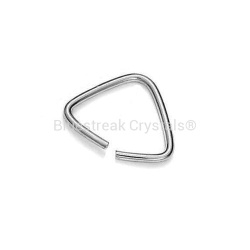 Sterling Silver (925) Triangle Bails-Findings For Jewellery-5mm - Pack of 10-Bluestreak Crystals