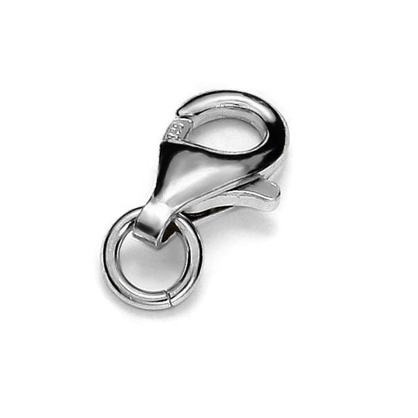Sterling Silver (925) Trigger Clasp with Jump Ring 11mm