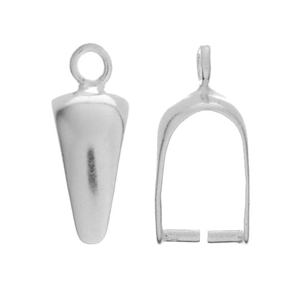 Sterling Silver (925) Wide Pinch Bail Jewellery Findings