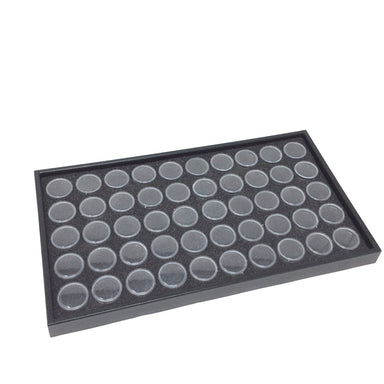 Storage Tray with 50 Pots Black - Bluestreak Crystals