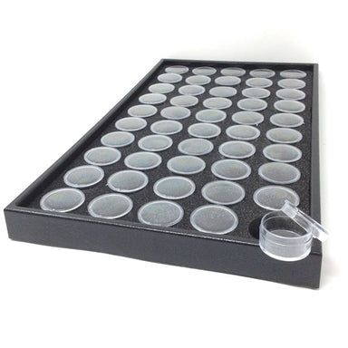 Storage Tray with 50 Pots Black - Bluestreak Crystals