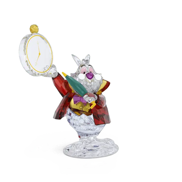 Swarovski クリスタル ウサギとポインセチア Swarovski Alice In Wonderland White Rabbit | Swarovski Crystals