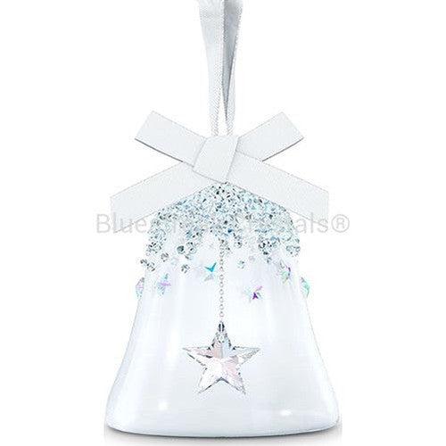 Swarovski Bell Ornament With Star Small-Swarovski Home Decor-Bluestreak Crystals