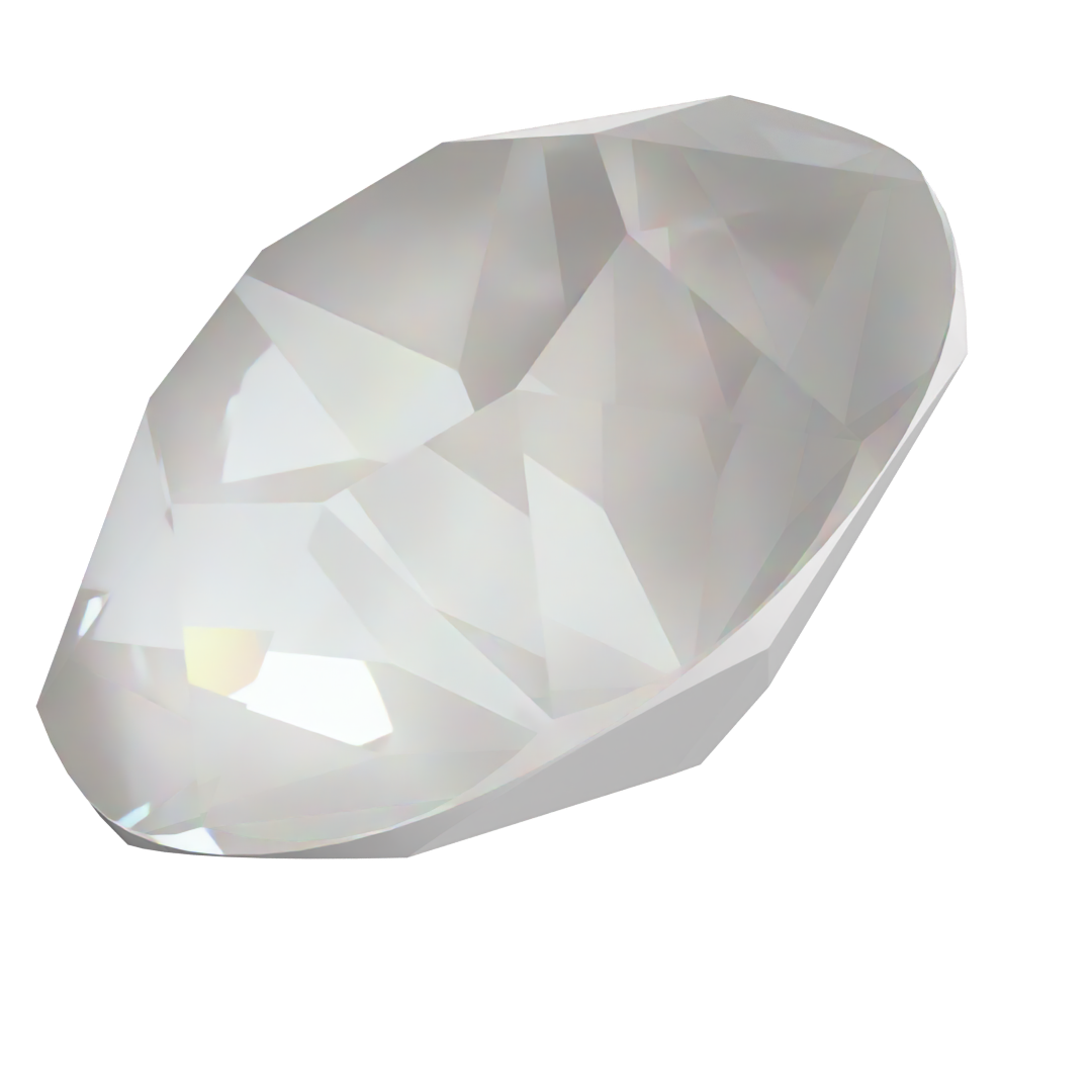 Serinity Chatons Round Stones (1028 & 1088) Crystal Electric White Ignite UNFOILED - Bluestreak Crystals