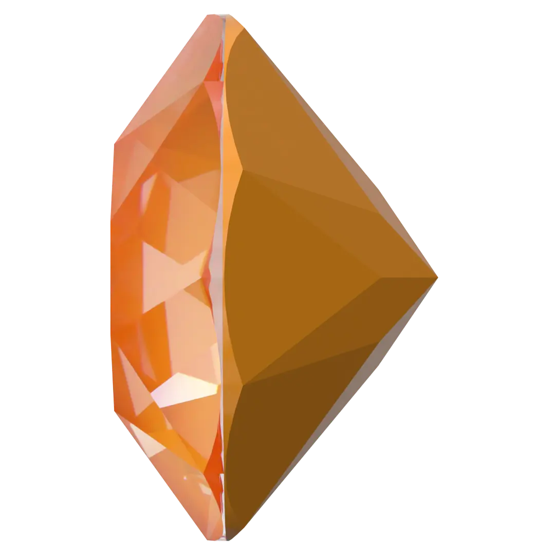 Swarovski Chatons Round Stones (1028 & 1088) Crystal Mango Ignite UNFOILED - Bluestreak Crystals