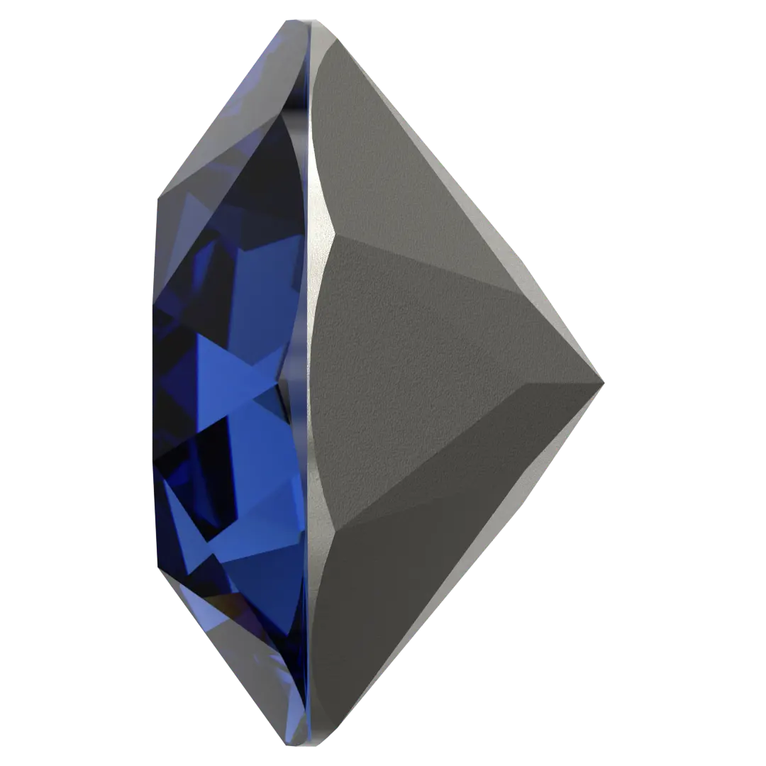 Swarovski Chatons Round Stones (1028 & 1088) Recreated Dark Sapphire - Bluestreak Crystals