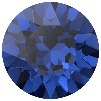 Swarovski Chatons Round Stones (1028 & 1088) Recreated Dark Sapphire - Bluestreak Crystals
