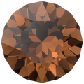 Swarovski Chatons Round Stones (1028 & 1088) Recreated Smoked Topaz - Bluestreak Crystals