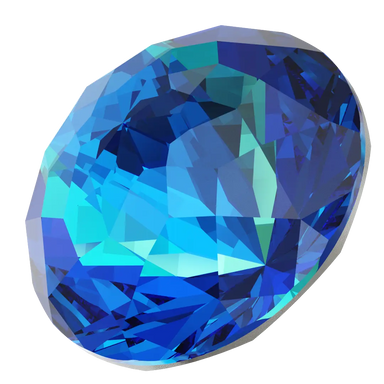 Swarovski Chatons Round Stones Dome (1400) Crystal Bermuda Blue - Bluestreak Crystals