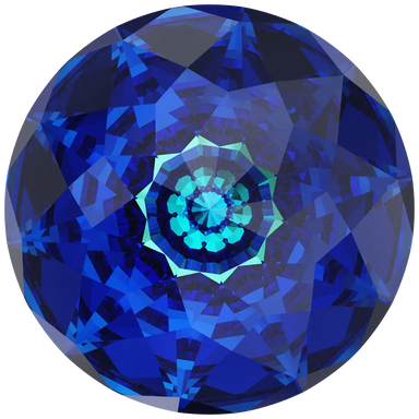 Swarovski Chatons Round Stones Dome (1400) Crystal Bermuda Blue - Bluestreak Crystals