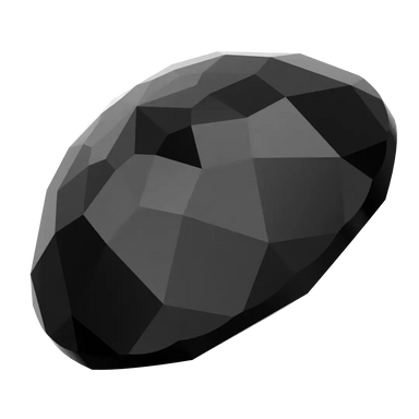 Swarovski Chatons Round Stones Dome (1400) Jet UNFOILED - Bluestreak Crystals