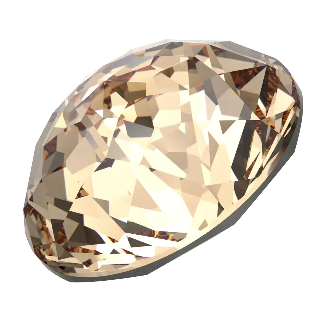 Swarovski Chatons Round Stones Dome (1400) Light Colorado Topaz - Bluestreak Crystals