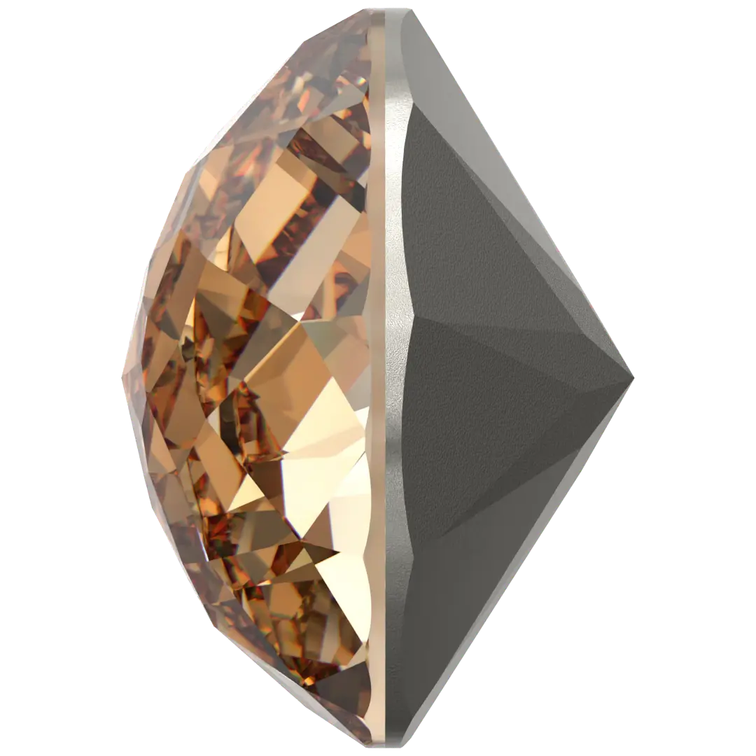 Swarovski Chatons Round Stones Dome (1400) Light Colorado Topaz - Bluestreak Crystals