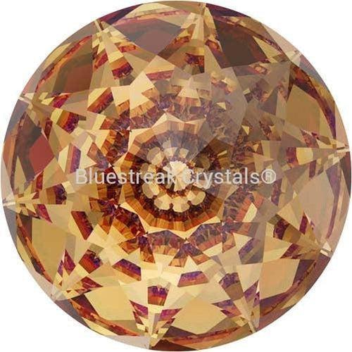 Swarovski Chatons Round Stones Dome (1400) Light Colorado Topaz-Swarovski Chatons & Round Stones-10mm - Pack of 2-Bluestreak Crystals
