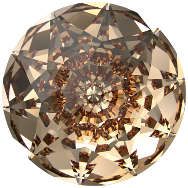 Swarovski Chatons Round Stones Dome (1400) Light Colorado Topaz - Bluestreak Crystals