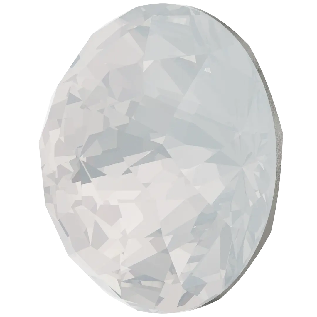 Swarovski Chatons Round Stones Dome (1400) White Opal - Bluestreak Crystals