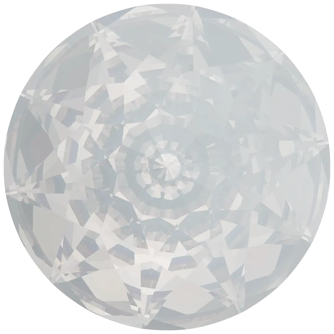 Swarovski Chatons Round Stones Dome (1400) White Opal - Bluestreak Crystals